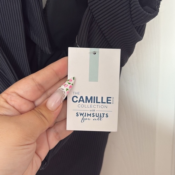 Swimsuits For All Camille Kostek She’s Iconic Underwire Brazilian One Piece - Picture 6 of 9